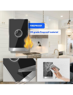 Interruptor de Luz Inteligente NillWay 1 Gang WiFi 2.4GHz Negro 2