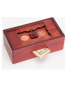 Caja de Rompecabezas Secreta de Madera - Bits and Pieces