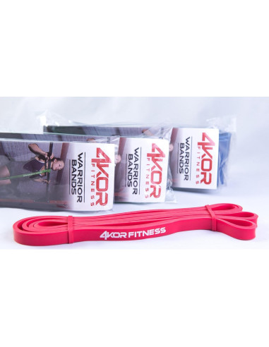 Banda de Resistencia 4KOR Fitness Roja 15-35 lbs (6.8-15.9 kg)