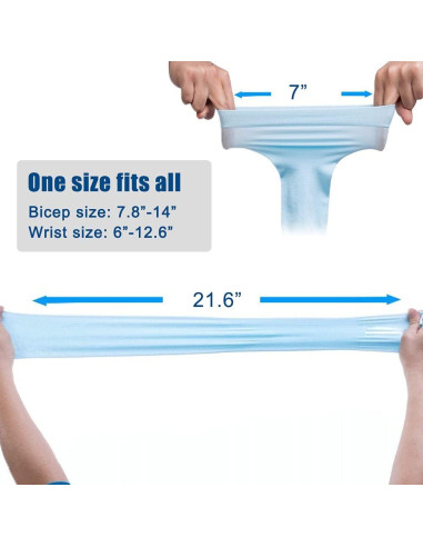 Bacophy 3 Pares Mangas Refrigerantes UV UPF 50 Unisex