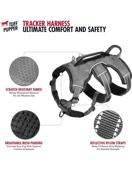 Arnés para Perros Tuff Pupper Ajustable y Acolchado
