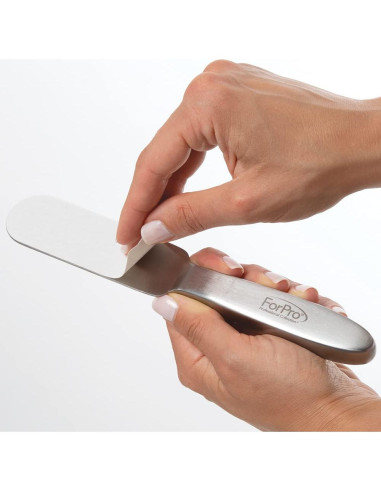 Kit Lima Pedi Acero Inoxidable ForPro - 6 Tiras Relleno 80/180 Granos