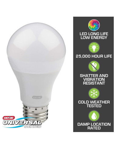 Bombilla LED Genie GLEDB2-R para Garaje 800 Lúmenes 4000K