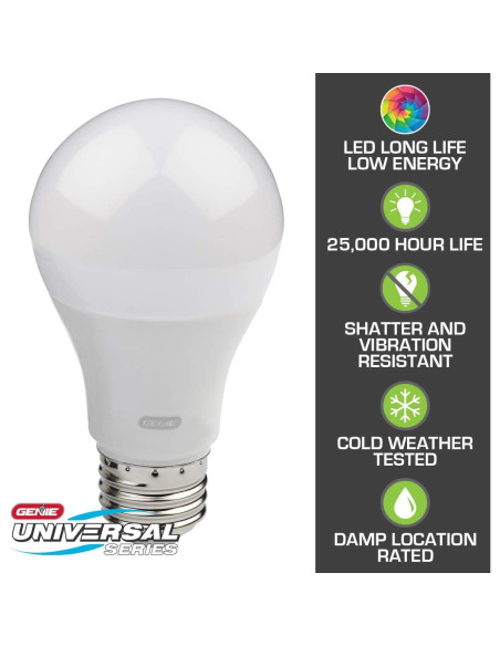 Bombilla LED Genie GLEDB2-R para Garaje 800 Lúmenes 4000K