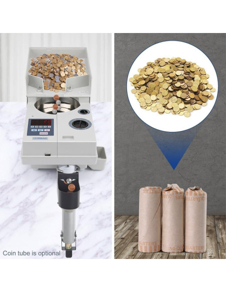 Contador de Monedas Ribao CS-10S 2000 Capacidad 1800/min Contador de Monedas Ribao CS-10S 2000 Capacidad 1800/min