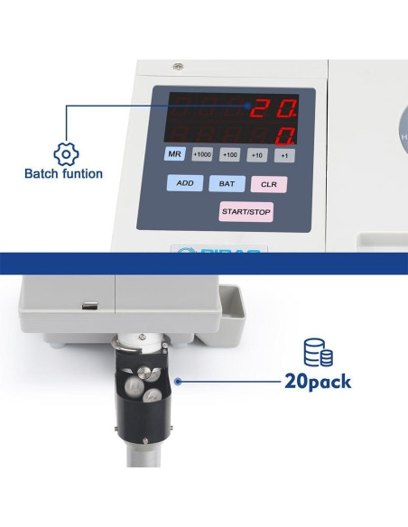 Contador de Monedas Ribao CS-10S 2000 Capacidad 1800/min Contador de Monedas Ribao CS-10S 2000 Capacidad 1800/min