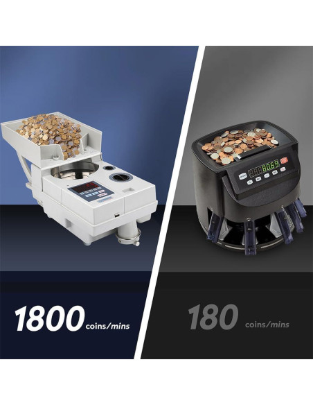 Contador de Monedas Ribao CS-10S 2000 Capacidad 1800/min Contador de Monedas Ribao CS-10S 2000 Capacidad 1800/min