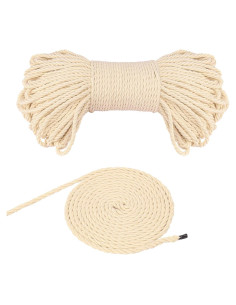 Cuerda de Algodón Blanca IHDYPPEW 100m 0.635cm para Manualidades