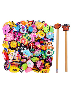 Tapa de Lápiz PVC Gibleitz 50PCS Multicolor Decorativas