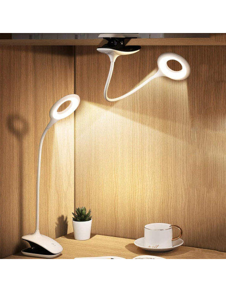 Luz de Lectura Clip On GCDFGV Recargable USB 5W Blanca Luz de Lectura Clip On GCDFGV Recargable USB 5W Blanca