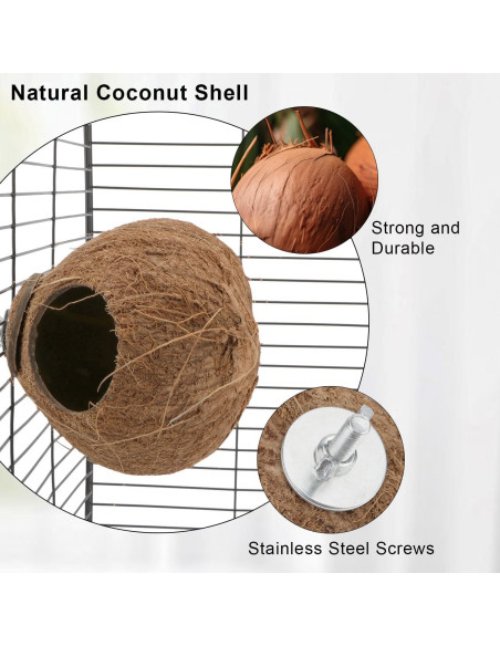 Nido de Cría para Aves Hypeety de Coco Natural 10-15cm