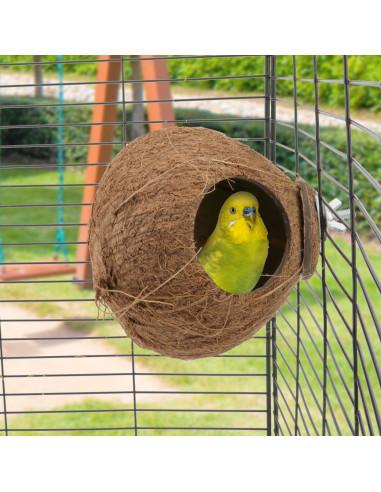 Nido de Cría para Aves Hypeety de Coco Natural 10-15cm