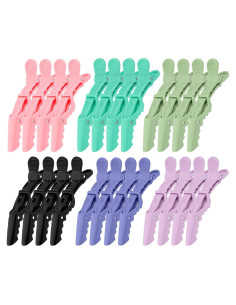 Clips de Pelo Cocodrilo Ondder 24 Pcs 11.43 cm Multicolor