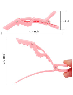 Clips de Pelo Cocodrilo Ondder 24 Pcs 11.43 cm Multicolor 2