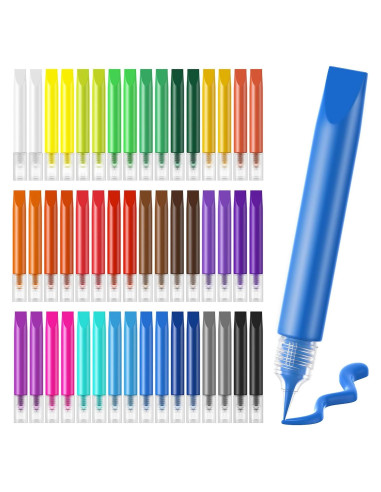 24 Lápices de Pintura para Ventanas HBorna - Multicolor 10ml