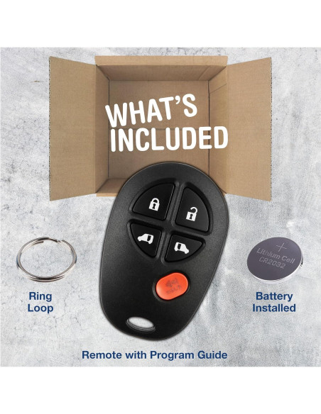 Control Remoto KeylessOption para Toyota Sienna 2011-2018
