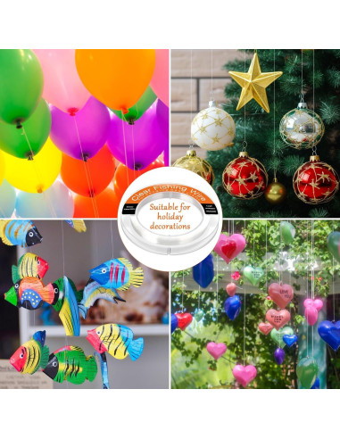 Hilo de Pesca Transparente WUINOID 400m 0.22mm Nylon