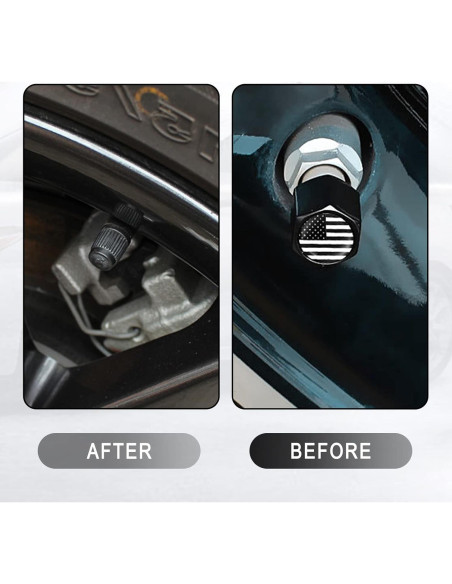 Tapas de Válvula de Neumático Ajxn 4 Pcs Bandera Americana