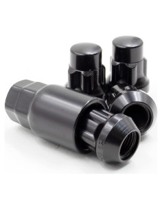 Juego de Tuercas de Seguridad 1/2" Acorn Negras con Llave