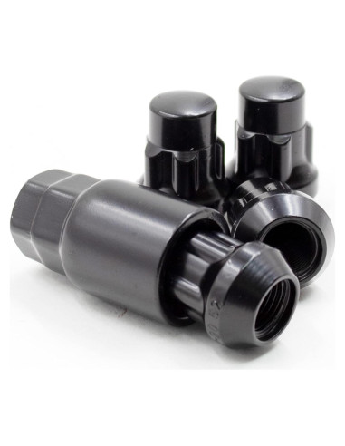 Juego de Tuercas de Seguridad 1/2" Acorn Negras con Llave