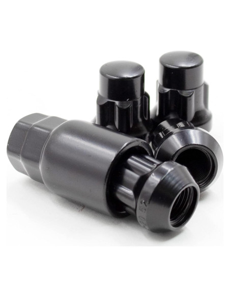 Juego de Tuercas de Seguridad 1/2" Acorn Negras con Llave