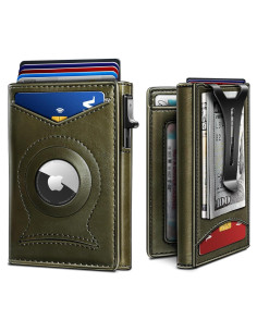 Billetera delgada Bulliant con clip y 9 ranuras para tarjetas