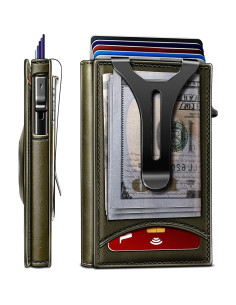 Billetera delgada Bulliant con clip y 9 ranuras para tarjetas 2