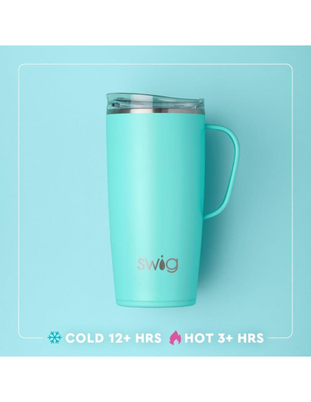 Taza de Viaje Aislada Swig Life 22oz con Asa y Tapa Alabama Taza de Viaje Aislada Swig Life 22oz con Asa y Tapa Alabama