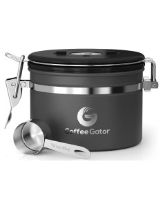 Contenedor de Café Coffee Gator Acero Inoxidable 11oz Gris