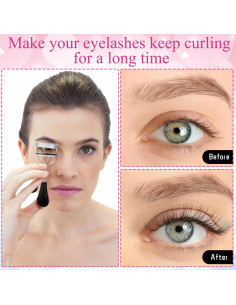 Kit de Rizador de Pestañas Bencailor 17 Piezas Negro 2