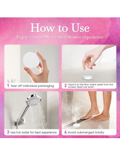 Set de 40 Bombas de Ducha Aromaterapia YIHAMAN - 10 Aromas 2