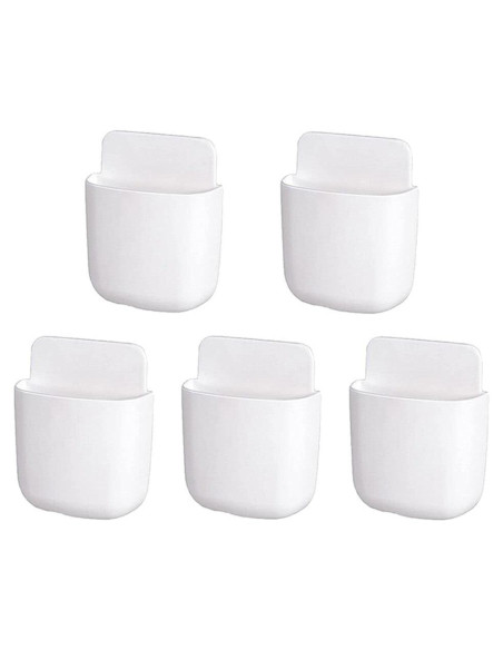 5 Soportes Adhesivos para Control Remoto Hikinlichi Blanco 5 Soportes Adhesivos para Control Remoto Hikinlichi Blanco