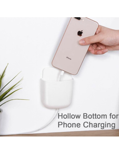 5 Soportes Adhesivos para Control Remoto Hikinlichi Blanco