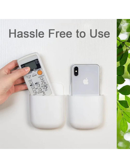 5 Soportes Adhesivos para Control Remoto Hikinlichi Blanco 5 Soportes Adhesivos para Control Remoto Hikinlichi Blanco