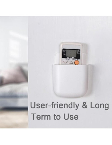 5 Soportes Adhesivos para Control Remoto Hikinlichi Blanco