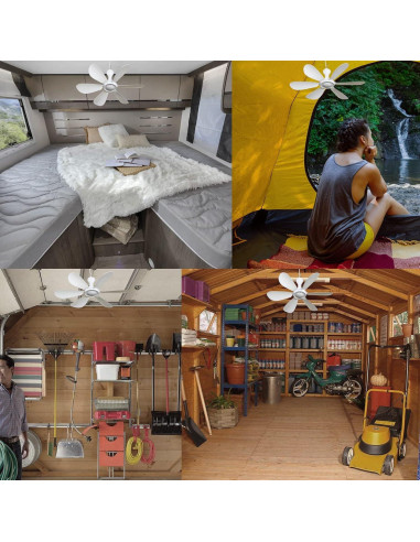 Ventilador de Techo USB SCOOYEEES 42cm Silencioso 5W