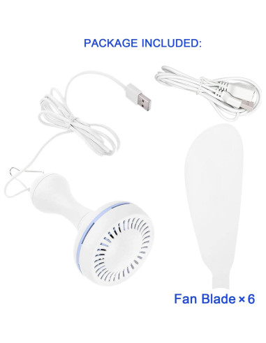 Ventilador de Techo USB SCOOYEEES 42cm Silencioso 5W