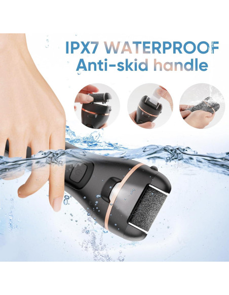 Removedor de Callos Eléctrico ANGLECHAT 18 en 1 Recargable Negro