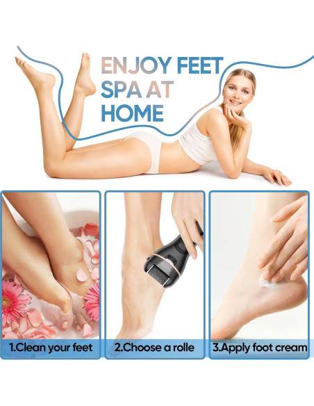 Removedor de Callos Eléctrico ANGLECHAT 18 en 1 Recargable Negro