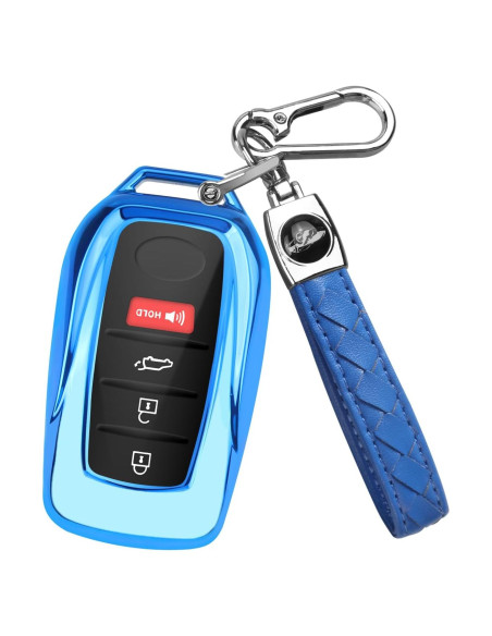 Cubierta de Llavero QBUC para Toyota 2021-2025 Azul