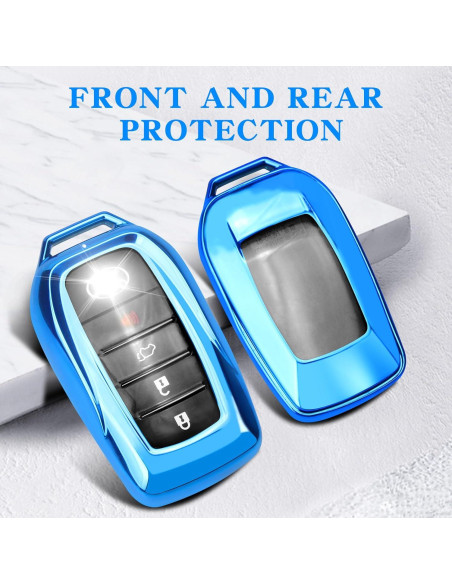 Cubierta de Llavero QBUC para Toyota 2021-2025 Azul