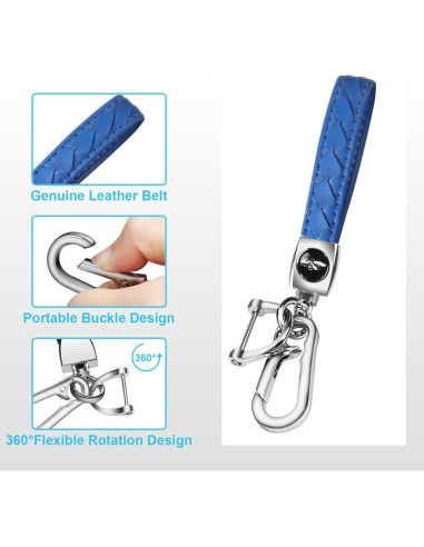 Cubierta de Llavero QBUC para Toyota 2021-2025 Azul