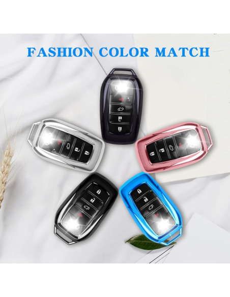 Cubierta de Llavero QBUC para Toyota 2021-2025 Azul