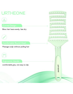 Cepillo Ventilado Desenredante URTHEONE Verde Claro - Profesional 2