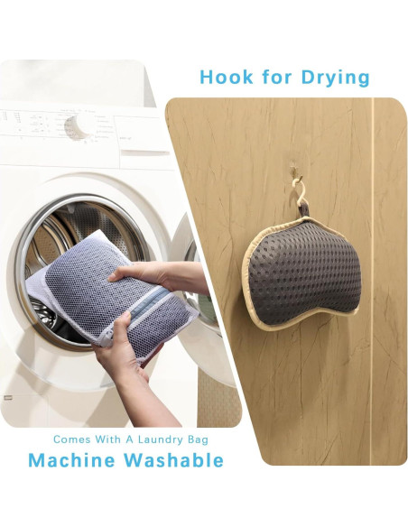 Almohada de Baño Anevna con Malla 4D y 6 Ventosas - Marino