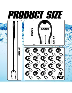 10 Clips de Nariz para Natación Seenelling QAR3970 Silicona 2