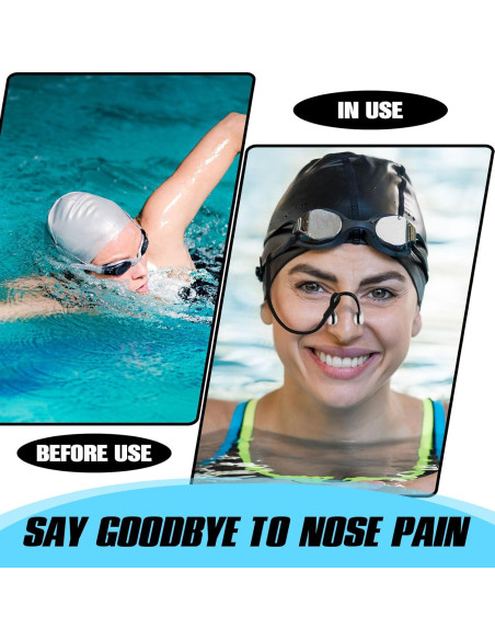 10 Clips de Nariz para Natación Seenelling QAR3970 Silicona