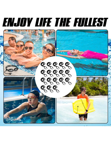 10 Clips de Nariz para Natación Seenelling QAR3970 Silicona