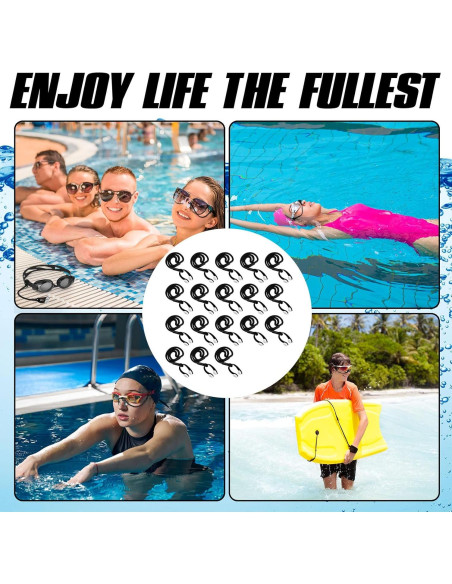 10 Clips de Nariz para Natación Seenelling QAR3970 Silicona