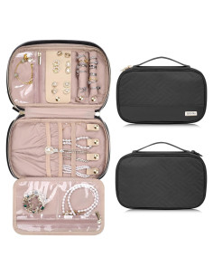 Estuche Organizador de Joyas TBTOTRA Negro 24x14 cm
